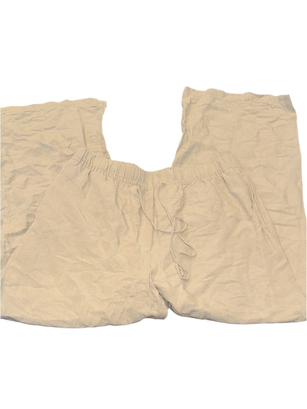 H&M Light green Linen Blend Pants size medium